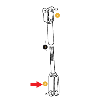 Drążek 340 mm M24 5104693